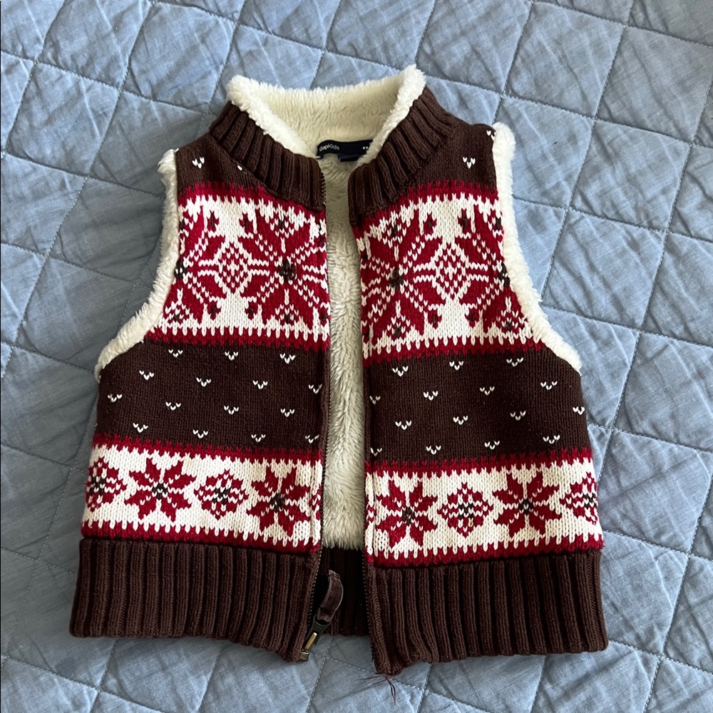 GAP Kids Cream Fleece Vest